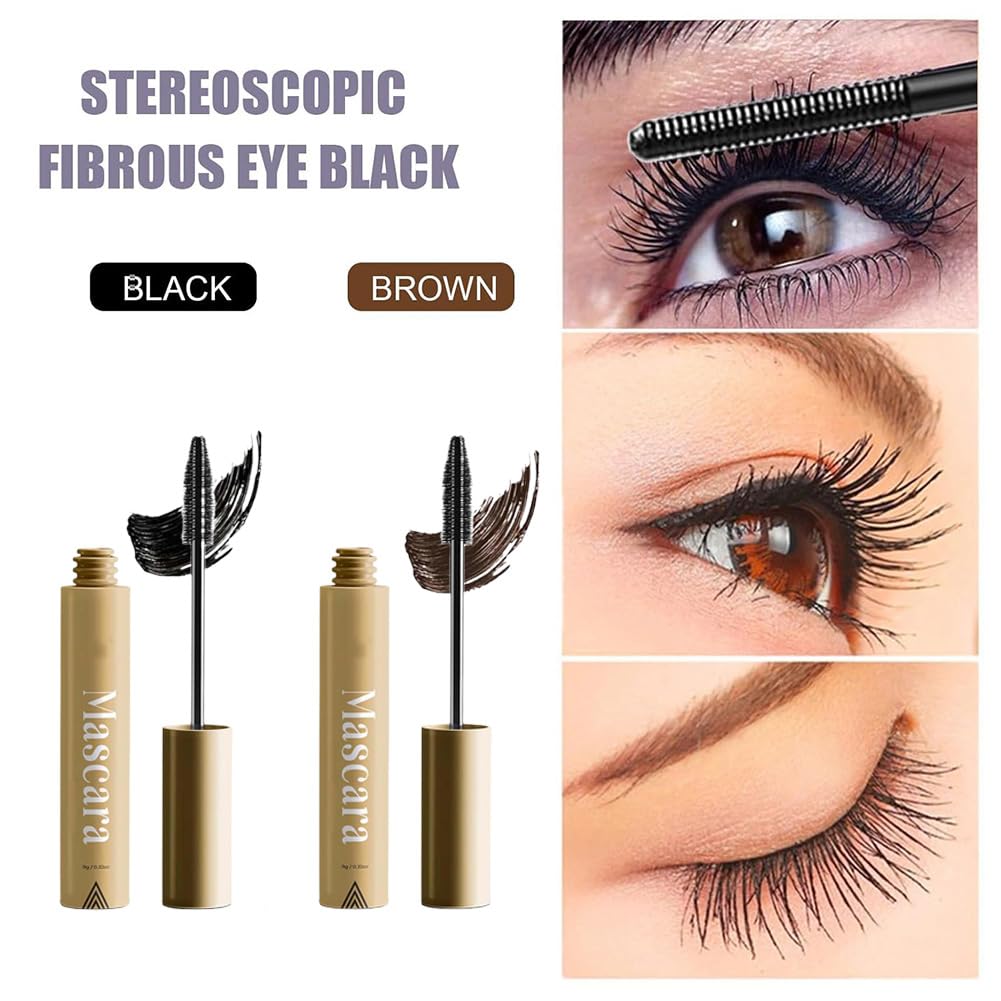 Mascara for Older Women, Kehyla Beauty - Mascara, Volume And Length Waterproof Long Lasting, Eye Lash Enhancer, Makeup Smudge Proof Tubing All Lash Types (Black)