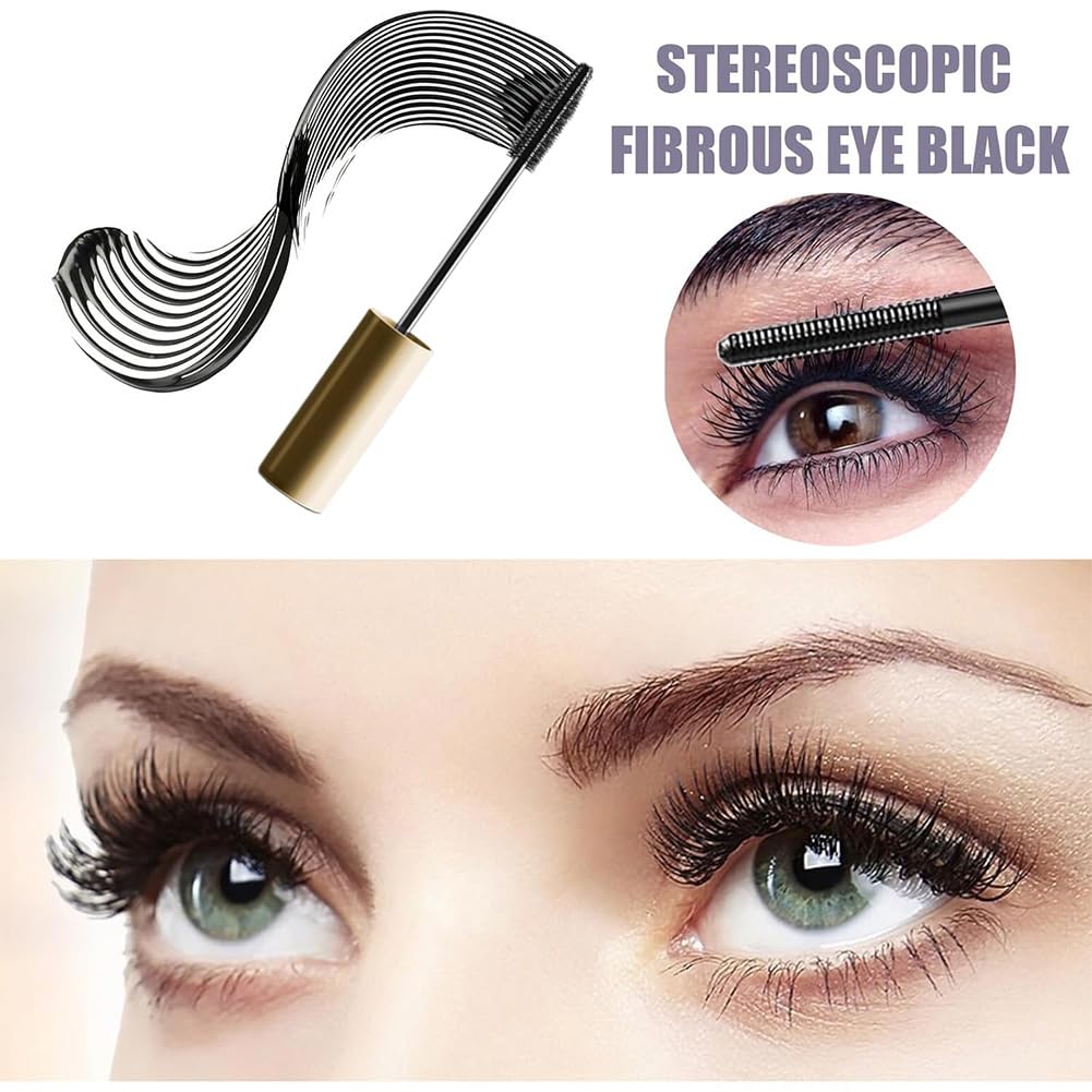 Mascara for Older Women, Kehyla Beauty - Mascara, Volume And Length Waterproof Long Lasting, Eye Lash Enhancer, Makeup Smudge Proof Tubing All Lash Types (Black)