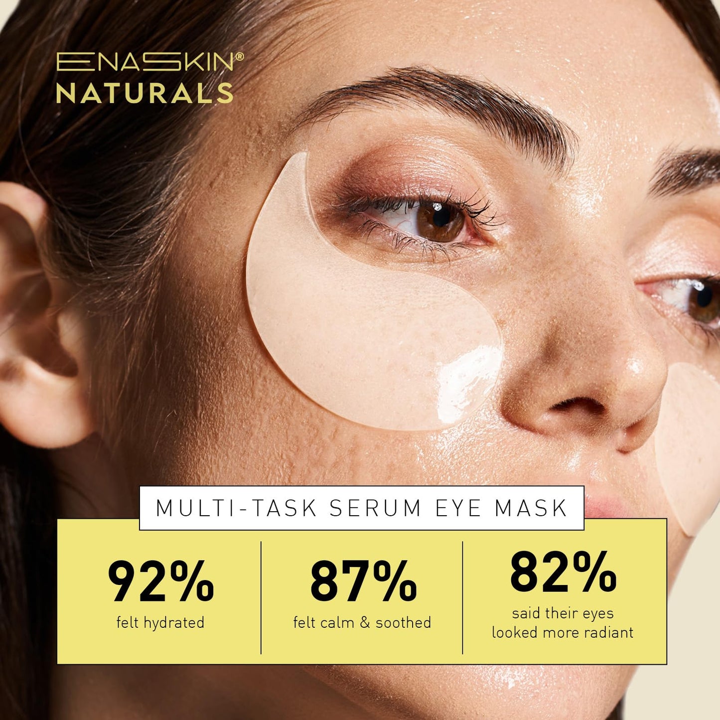 Enaskin Naturals Under Eye Patches for Dark Circles: 30 Pairs Retinol Collagen Eye Gels Mask - Reduce Wrinkles Puffy & Bags - Skin Treatment Pads - Anti Aging Moisturizer For Women (Blue)