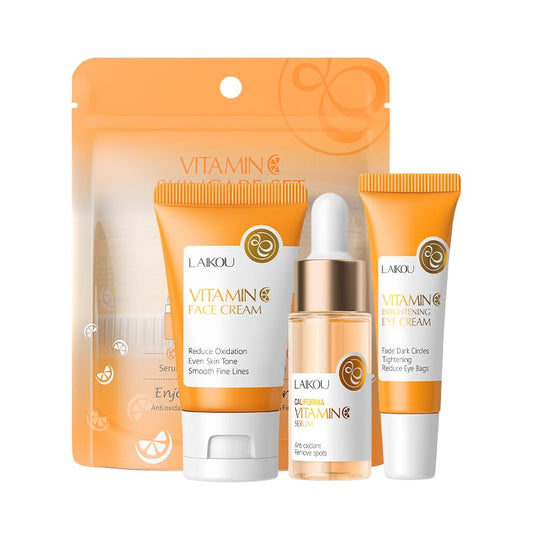 Skin Care Set Vitamin C Women Beauty Gift Sets Skin Care Kit with Cleanser, Toner, Serum, Eye Cream, Face Cream Travel Kit for Women Teen Girls Mom Daughter Birthday TSA-friendly Sizes 5pcs